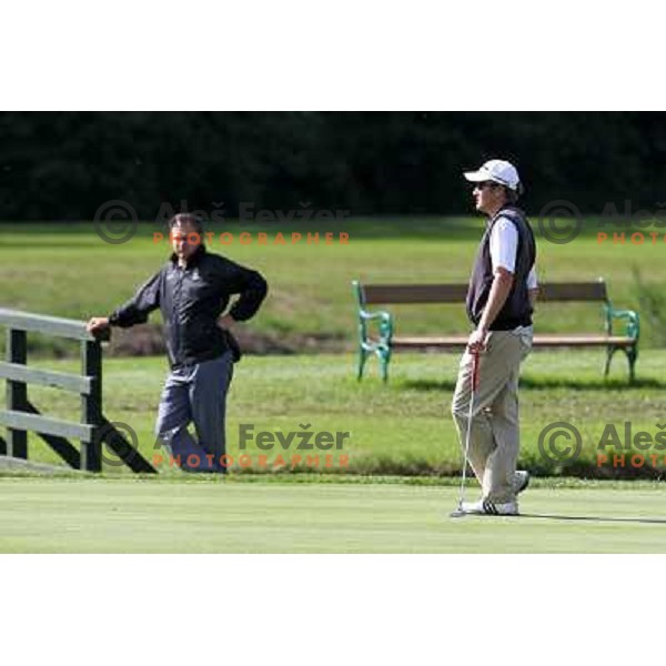 Gregor Slabe (SLO) in action during Slovenian golf Open on Alps Tour at Ptuj Golf course, Slovenia 14.5.2010 