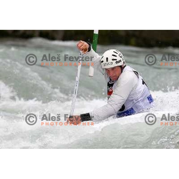 Benjamin Savsek (SLO) in action during ICF kayak&canoe slalom race Tacen 2010 in Ljubljana, Slovenia 15.5.2010 