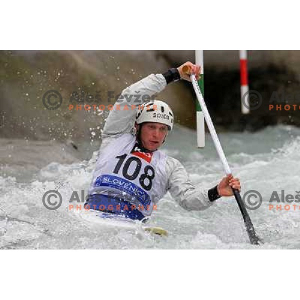 Benjamin Savsek (SLO) in action during ICF kayak&canoe slalom race Tacen 2010 in Ljubljana, Slovenia 15.5.2010 