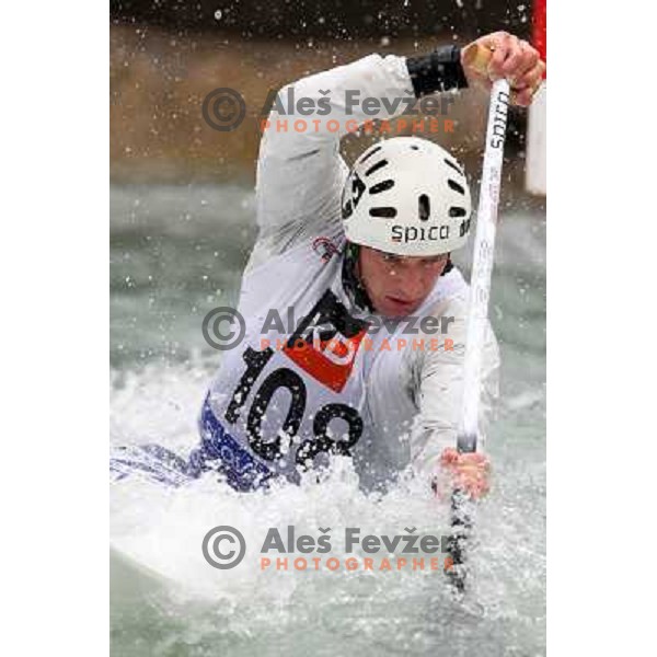 Benjamin Savsek (SLO) in action during ICF kayak&canoe slalom race Tacen 2010 in Ljubljana, Slovenia 15.5.2010 
