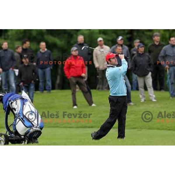 Marco Crespi in action during final day of Slovenian Golf Open, professional golf tournament on Alps Tour, played at Ptuj golf course, Slovenia 16.5.2010 