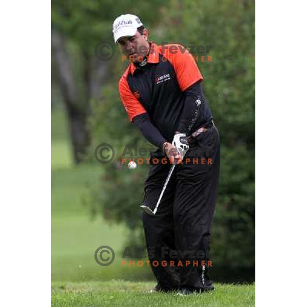 Carlos Balmaseda (ESP) in action during final day of Slovenian Golf Open, professional golf tournament on Alps Tour, played at Ptuj golf course, Slovenia 16.5.2010 