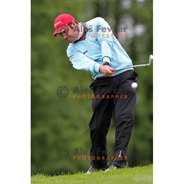 Marco Crespi (ITA) in action during final day of Slovenian Golf Open, professional golf tournament on Alps Tour, played at Ptuj golf course, Slovenia 16.5.2010 