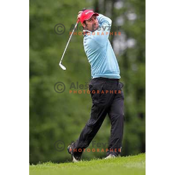 Marco Crespi (ITA) in action during final day of Slovenian Golf Open, professional golf tournament on Alps Tour, played at Ptuj golf course, Slovenia 16.5.2010 