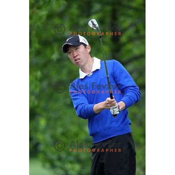 Kim Joon (ITA) in action during final day of Slovenian Golf Open, professional golf tournament on Alps Tour, played at Ptuj golf course, Slovenia 16.5.2010 