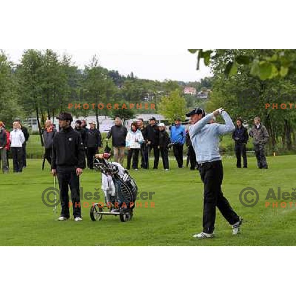 Matjaz Gojcic (SLO) in action during final day of Slovenian Golf Open, professional golf tournament on Alps Tour, played at Ptuj golf course, Slovenia 16.5.2010 