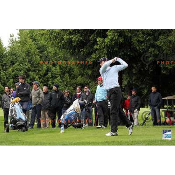 Matjaz Gojcic (SLO) in action during final day of Slovenian Golf Open, professional golf tournament on Alps Tour, played at Ptuj golf course, Slovenia 16.5.2010 