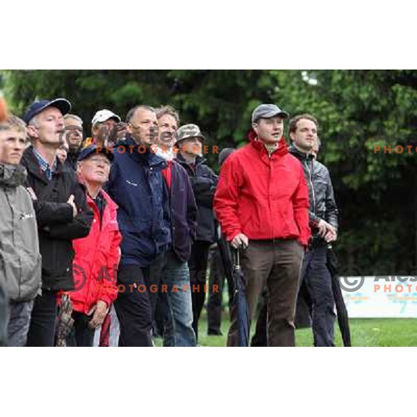 Spectators watching action during final day of Slovenian Golf Open, professional golf tournament on Alps Tour, played at Ptuj golf course, Slovenia 16.5.2010 