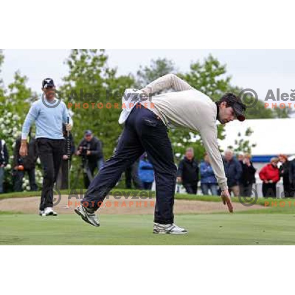 Caddie Gaber Burnik in action during final day of Slovenian Golf Open, professional golf tournament on Alps Tour, played at Ptuj golf course, Slovenia 16.5.2010 