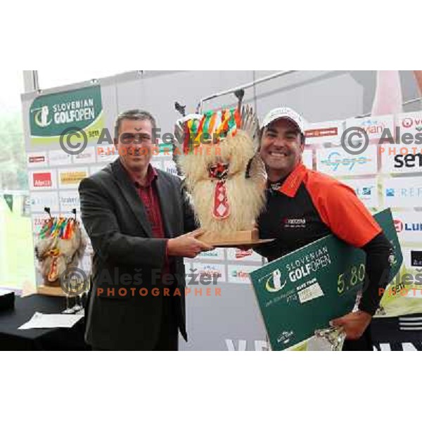 Winner Carlos Balmaseda (ESP) after final day of Slovenian Golf Open, professional golf tournament on Alps Tour, played at Ptuj golf course, Slovenia 16.5.2010 