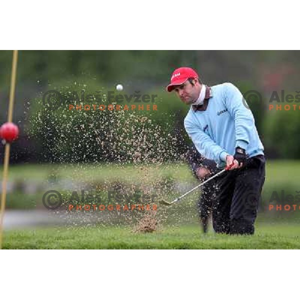 Marco Crespi (ITA) in action during final day of Slovenian Golf Open, professional golf tournament on Alps Tour, played at Ptuj golf course, Slovenia 16.5.2010 