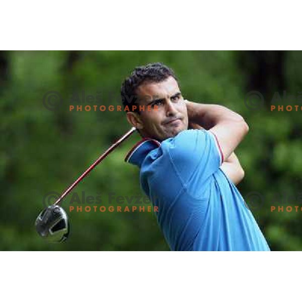 Matthieu Bey (FRA) in action during final day of Slovenian Golf Open, professional golf tournament on Alps Tour, played at Ptuj golf course, Slovenia 16.5.2010 