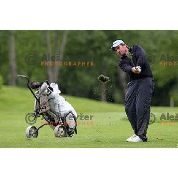 Andrea Zanini (ITA) in action during final day of Slovenian Golf Open, professional golf tournament on Alps Tour, played at Ptuj golf course, Slovenia 16.5.2010 