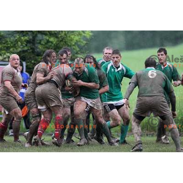  in action during rugby match Slovenia- Denmark in European Championships Division 3B, played Oval Stanezice, Ljubljana 15.5.2010. Slovenia won 14:12. 