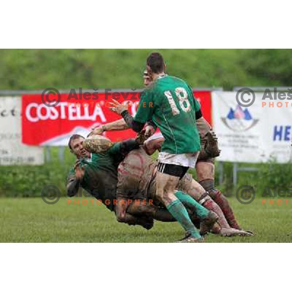  in action during rugby match Slovenia- Denmark in European Championships Division 3B, played Oval Stanezice, Ljubljana 15.5.2010. Slovenia won 14:12. 