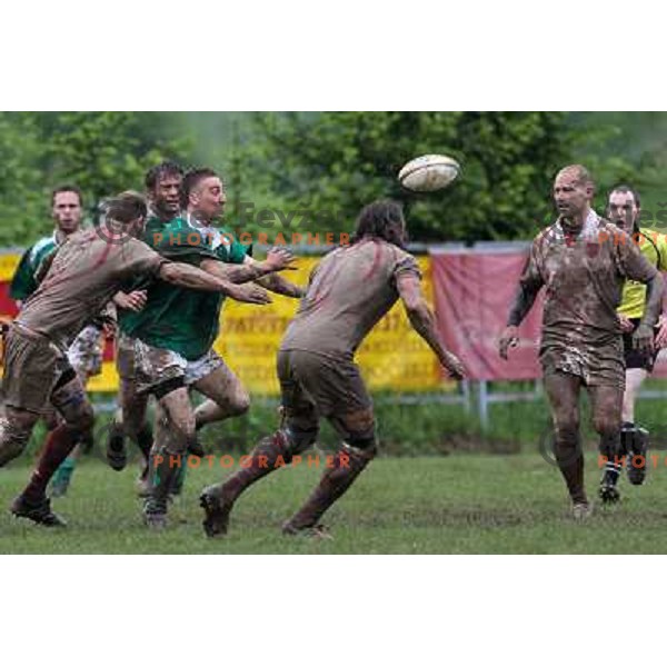Ziga Burnik in action during rugby match Slovenia- Denmark in European Championships Division 3B, played Oval Stanezice, Ljubljana 15.5.2010. Slovenia won 14:12. 