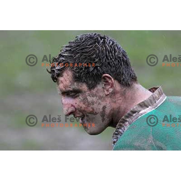 Gregor Miljus in action during rugby match Slovenia- Denmark in European Championships Division 3B, played Oval Stanezice, Ljubljana 15.5.2010. Slovenia won 14:12. 