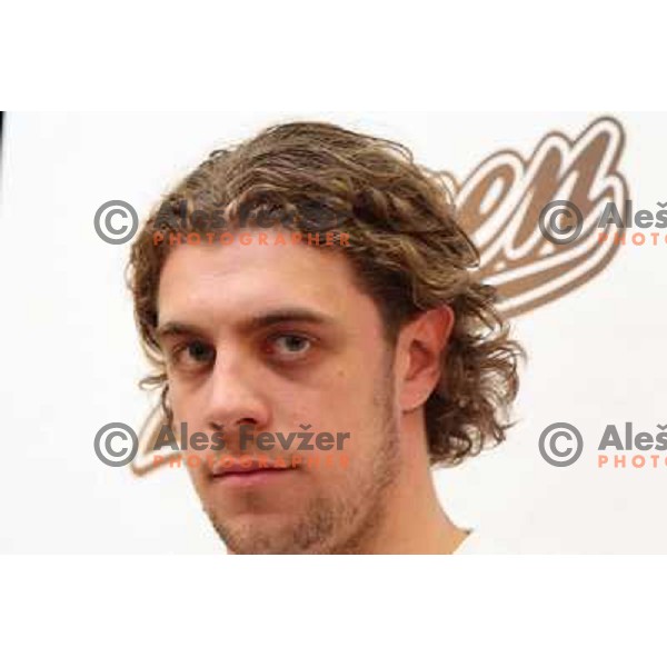 Anze Kopitar, LA Kings (NHL) forward at press conference in Forma+ sports shop in Ljubljana, Slovenia 21.5.2010 