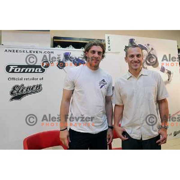 Anze Kopitar, LA Kings (NHL) forward at press conference in Forma+ sports shop in Ljubljana, Slovenia 21.5.2010 