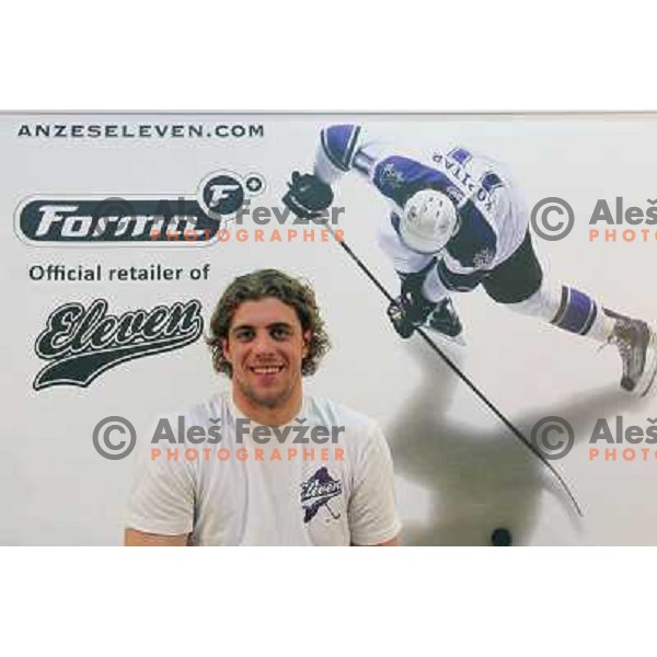 Anze Kopitar, LA Kings (NHL) forward at press conference in Forma+ sports shop in Ljubljana, Slovenia 21.5.2010 