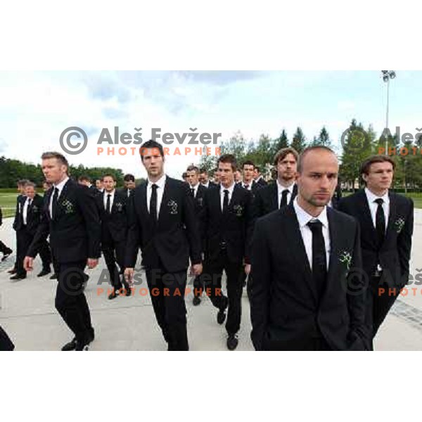  Official presentation of Slovenia National Football team for World Cup 2010 South Africa on May 21st 2010 in Congress Centre Brdo, Slovenia 