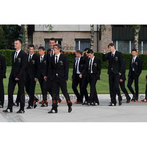  Official presentation of Slovenia National Football team for World Cup 2010 South Africa on May 21st 2010 in Congress Centre Brdo, Slovenia 