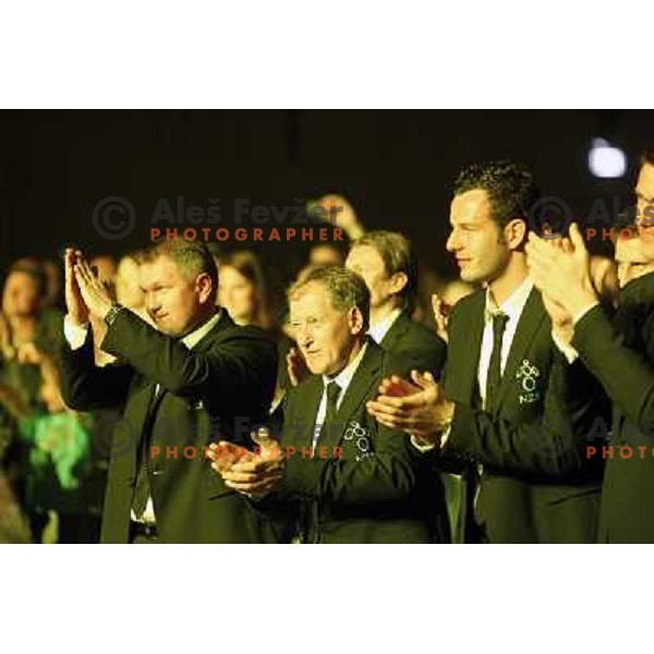 Matjaz Kek, Milan Miklavic at Official presentation of Slovenia National Football team for World Cup 2010 South Africa on May 21st 2010 in Congress Centre Brdo, Slovenia 