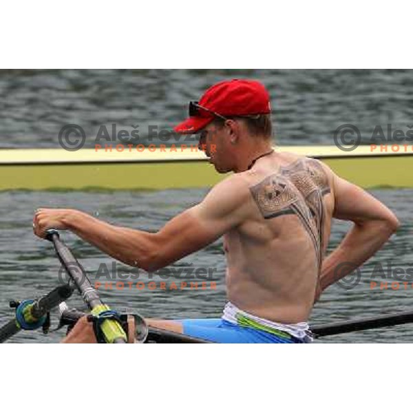 Luka Spik during Rowing World Cup, Bled, Slovenia 28.5.2010 