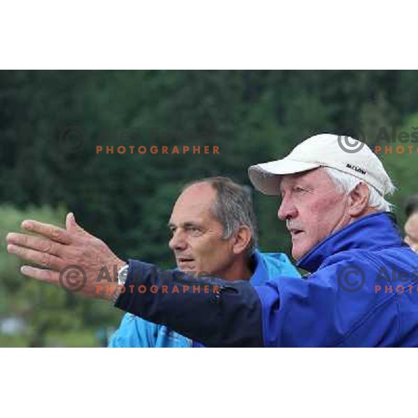 Dusan Jurse and Milos Jansa watching action during Rowing World Cup, Bled, Slovenia 29.5.2010 
