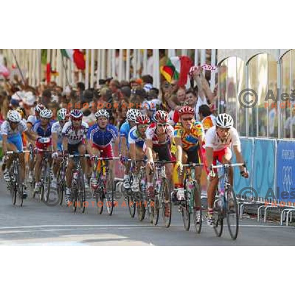 Gorazd Stangelj (SLO) during road race at Olympic games in Athens, held 13th of August 2004 