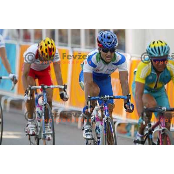 Andrej Hauptman (SLO) during road race at Olympic games in Athens, held 13th of August 2004 