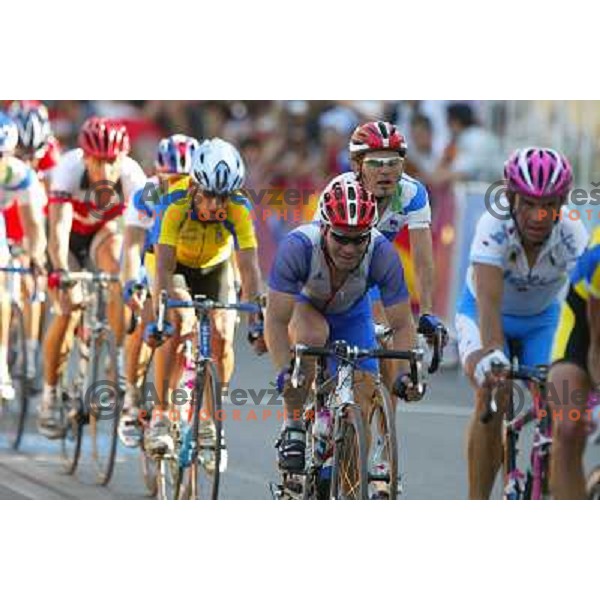 Gorazd Stangelj (SLO) during road race at Olympic games in Athens, held 13th of August 2004 
