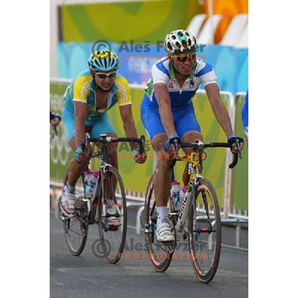 Uros Murn (SLO) during road race at Olympic games in Athens, held 13th of August 2004 