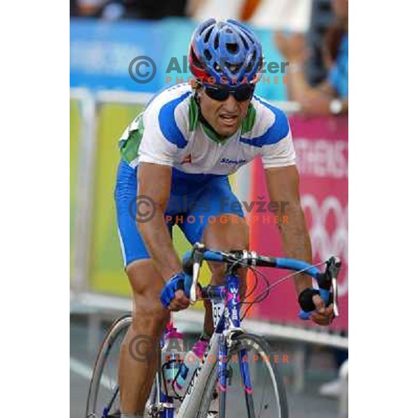 Andrej Hauptman (SLO) during road race at Olympic games in Athens, held 13th of August 2004 