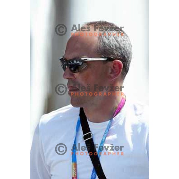 Gorazd Penko (SLO) during time trial race at Olympic games in Athens, held 18th of August 2004 