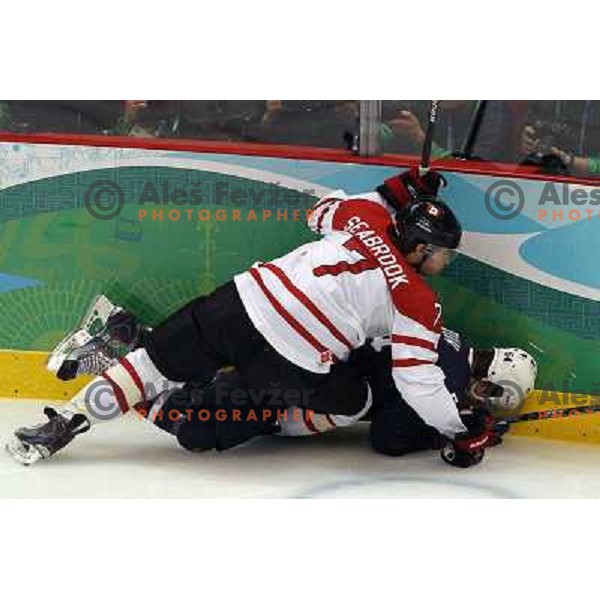 Seabrook in action during ice hockey match Canada-USA in the final of Olympic tournament 28.2.2010, Vancouver 2010 Winter Olympic Games, Canada 