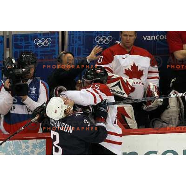  in action during ice hockey match Canada-USA in the final of Olympic tournament 28.2.2010, Vancouver 2010 Winter Olympic Games, Canada 