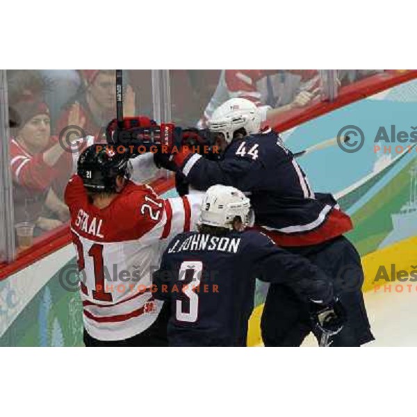 Staal in action during ice hockey match Canada-USA in the final of Olympic tournament 28.2.2010, Vancouver 2010 Winter Olympic Games, Canada 