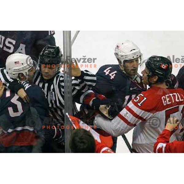 Getzlaf in action during ice hockey match Canada-USA in the final of Olympic tournament 28.2.2010, Vancouver 2010 Winter Olympic Games, Canada 