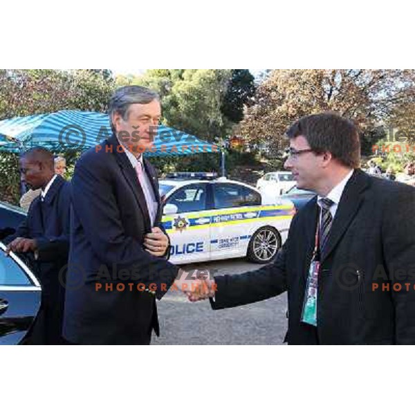 President of Slovenia Dr. Danilo Turk during reception in Slovenia House in Hyde Park High in Johannesburg on June 18th , 2010 FIFA World Cup South Africa 