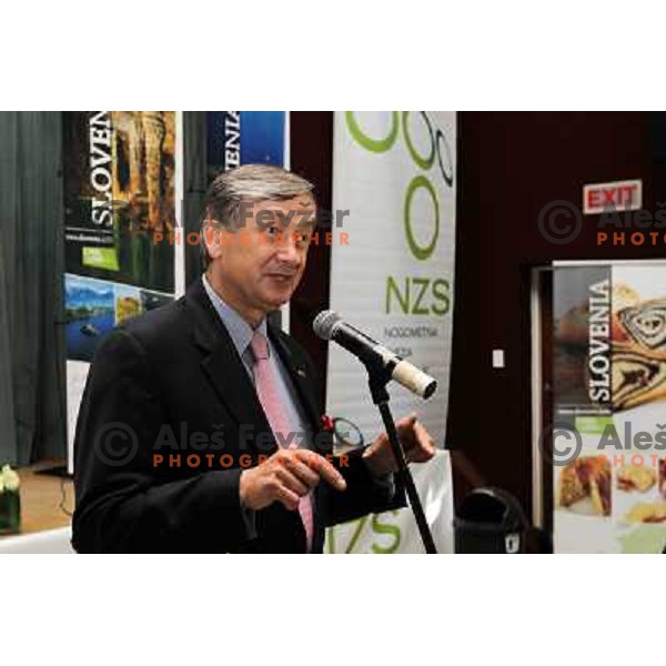 President of Slovenia Dr. Danilo Turk during reception in Slovenia House in Hyde Park High in Johannesburg on June 18th , 2010 FIFA World Cup South Africa 