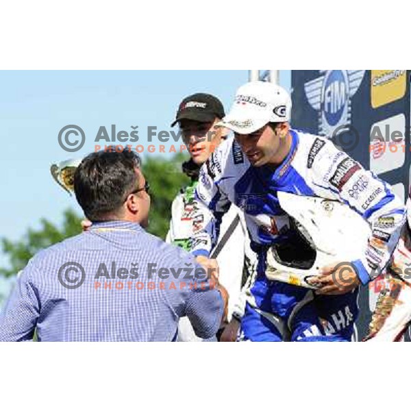 Campano Jimez (ESP) at podium after MX3 Motocross World Championship 2010 race, Orehova vas, 11.7.2010 