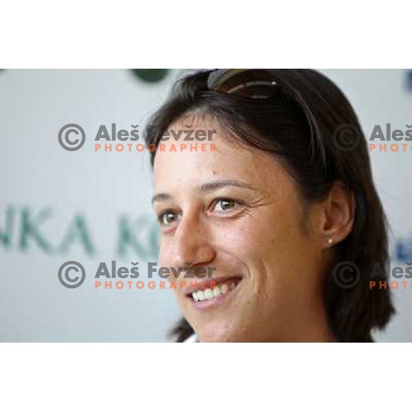 Katarina SREBOTNIK (SLO) during WTA Banka Koper Slovenia Open press conference, held in hotel Mons, Ljubljana 13.7.2010 