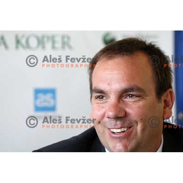 Tournament director Andrej Bizjak during WTA Banka Koper Slovenia Open press conference, held in hotel Mons, Ljubljana 13.7.2010 