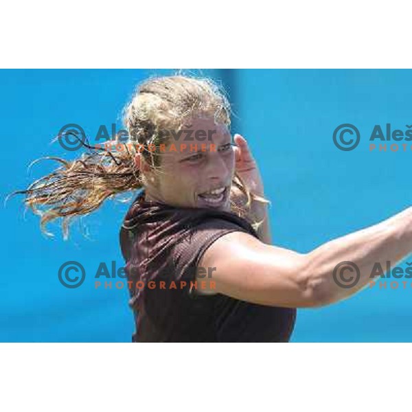 Keren Shlomo of Israel in action during first round of Qualifying singles at WTA Banka Koper Slovenia Open tennis tournament, played in SRC Marina, Portoroz, Slovenia on July 17 2010 