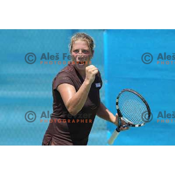 Keren Shlomo of Israel in action during first round of Qualifying singles at WTA Banka Koper Slovenia Open tennis tournament, played in SRC Marina, Portoroz, Slovenia on July 17 2010 