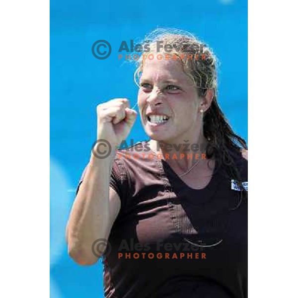 Keren Shlomo of Israel in action during first round of Qualifying singles at WTA Banka Koper Slovenia Open tennis tournament, played in SRC Marina, Portoroz, Slovenia on July 17 2010 