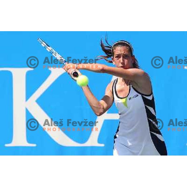 Paola Cigui of Italy in action during first round of Qualifying singles at WTA Banka Koper Slovenia Open tennis tournament, played in SRC Marina, Portoroz, Slovenia on July 17 2010 
