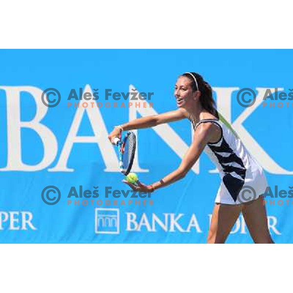 Paola Cigui of Italy in action during first round of Qualifying singles at WTA Banka Koper Slovenia Open tennis tournament, played in SRC Marina, Portoroz, Slovenia on July 17 2010 