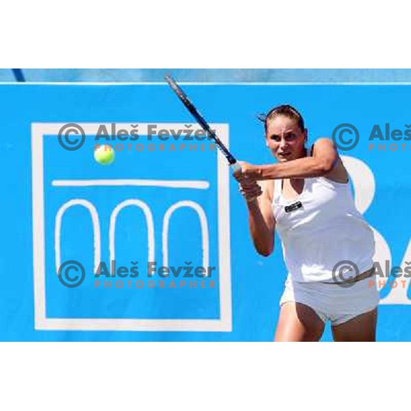 Alexandra Panova of Russia in action during first round of Qualifying singles at WTA Banka Koper Slovenia Open tennis tournament, played in SRC Marina, Portoroz, Slovenia on July 17 2010 